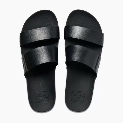 REEF Sandals | Slides>Cushion Vista Hi Black/Black