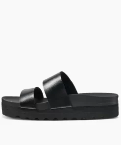 REEF Sandals | Slides>Cushion Vista Hi Black/Black