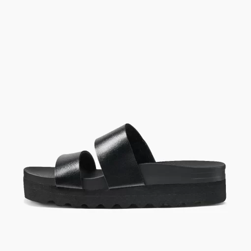 REEF Sandals | Slides>Cushion Vista Hi Black/Black