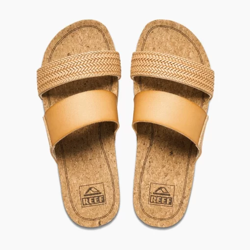 REEF Sandals | Slides>Cushion Vista Hi Natural Braid