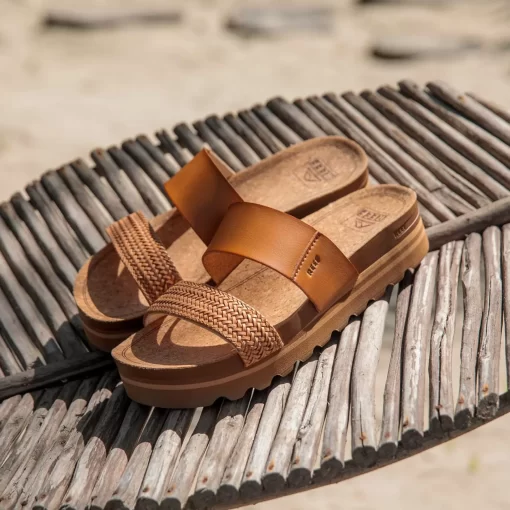 REEF Sandals | Slides>Cushion Vista Hi Natural Braid