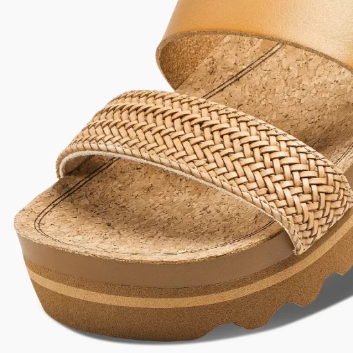 REEF Sandals | Slides>Cushion Vista Hi Natural Braid