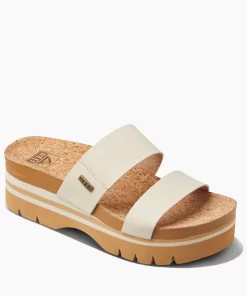 REEF Sandals | Slides>Cushion Vista Higher Vintage Tan