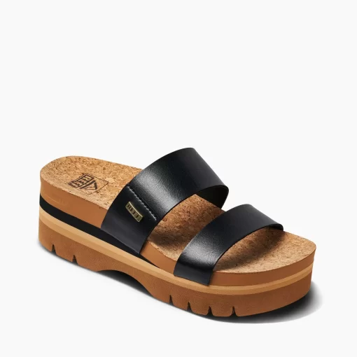 REEF Sandals | Slides>Cushion Vista Higher Black