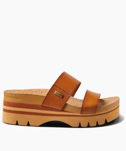 REEF Sandals | Slides>Cushion Vista Higher Cognac