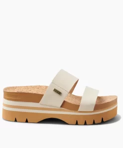 REEF Sandals | Slides>Cushion Vista Higher Vintage Tan