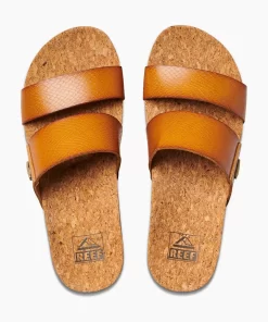 REEF Sandals | Slides>Cushion Vista Higher Cognac