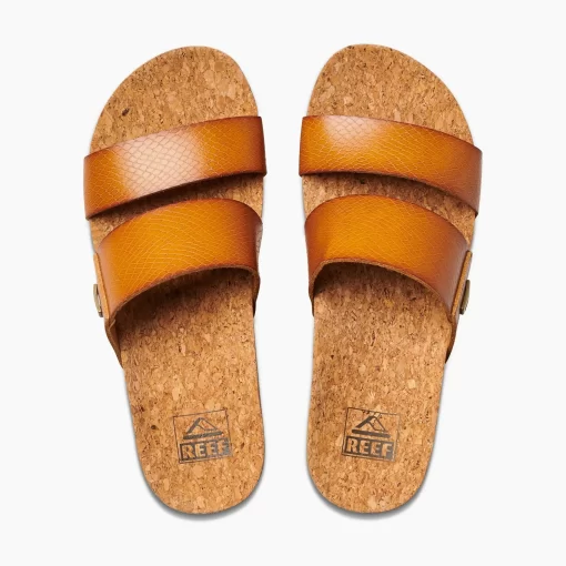 REEF Sandals | Slides>Cushion Vista Higher Cognac