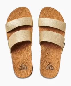 REEF Sandals | Slides>Cushion Vista Higher Champagne