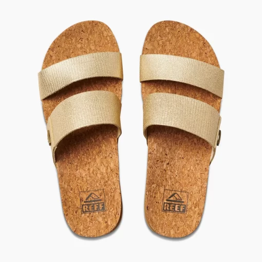 REEF Sandals | Slides>Cushion Vista Higher Champagne