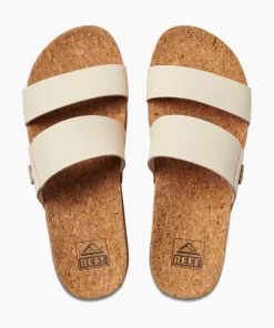 REEF Sandals | Slides>Cushion Vista Higher Vintage Tan