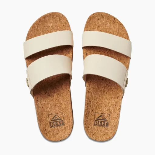 REEF Sandals | Slides>Cushion Vista Higher Vintage Tan