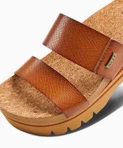 REEF Sandals | Slides>Cushion Vista Higher Cognac