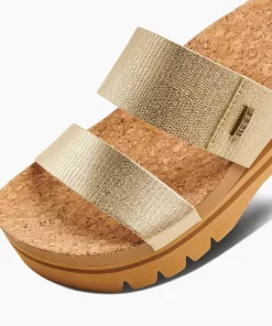 REEF Sandals | Slides>Cushion Vista Higher Champagne