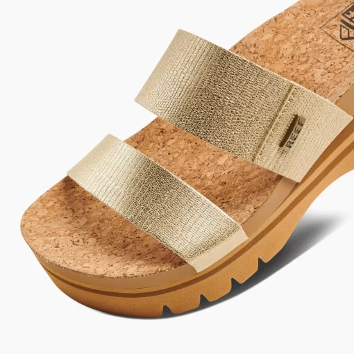 REEF Sandals | Slides>Cushion Vista Higher Champagne