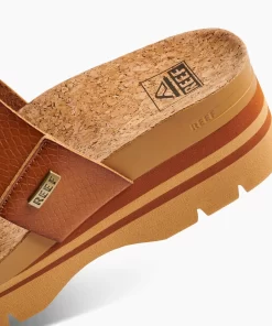 REEF Sandals | Slides>Cushion Vista Higher Cognac