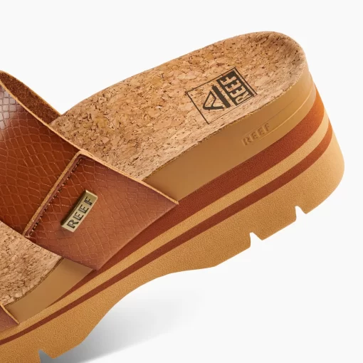 REEF Sandals | Slides>Cushion Vista Higher Cognac