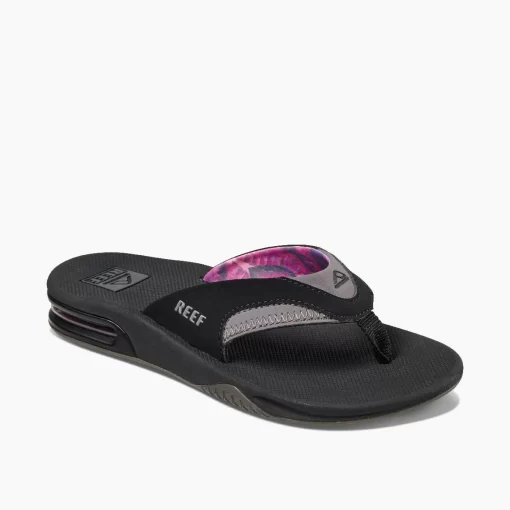 REEF Sandals | Flip Flops>Fanning Black/Grey