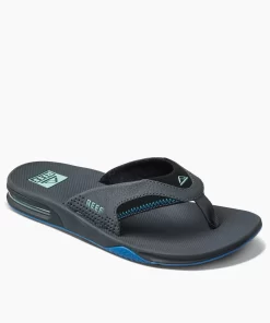 REEF Sandals | Flip Flops>Fanning Gunmetal/Ocean