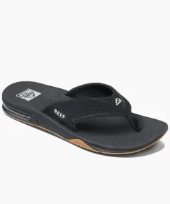 REEF Sandals | Flip Flops>Fanning Black/Silver