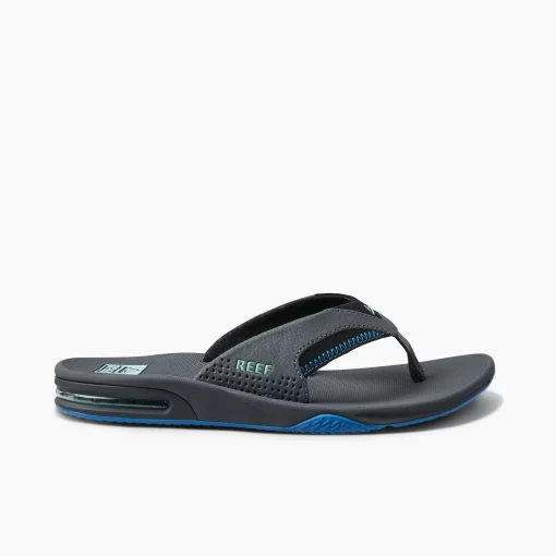 REEF Sandals | Flip Flops>Fanning Gunmetal/Ocean