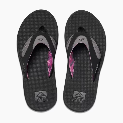 REEF Sandals | Flip Flops>Fanning Black/Grey