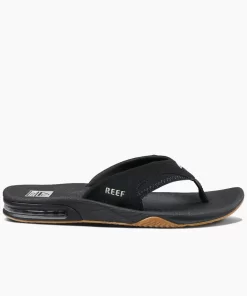 REEF Sandals | Flip Flops>Fanning Black/Silver