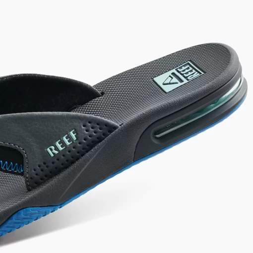 REEF Sandals | Flip Flops>Fanning Gunmetal/Ocean