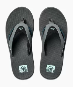 REEF Sandals | Flip Flops>Fanning Gunmetal/Ocean