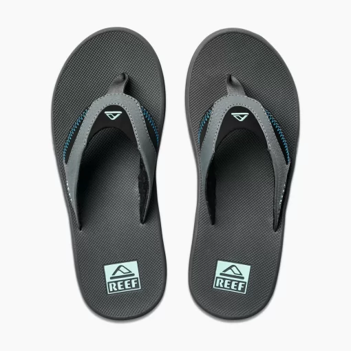 REEF Sandals | Flip Flops>Fanning Gunmetal/Ocean