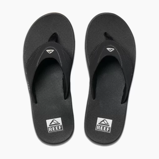 REEF Sandals | Flip Flops>Fanning Black/Silver