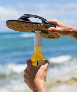 REEF Sandals | Flip Flops>Fanning Black/Silver