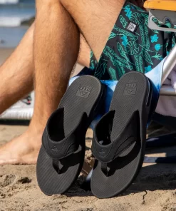 REEF Sandals | Flip Flops>Fanning All Black