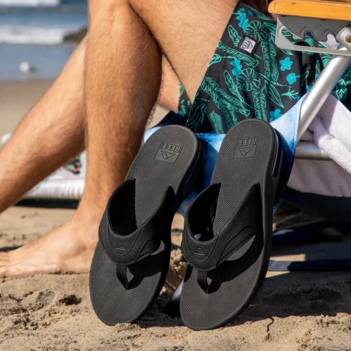 REEF Sandals | Flip Flops>Fanning All Black