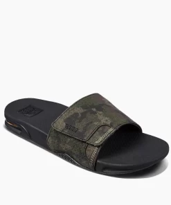 REEF Sandals>Fanning Slide Olive Camo