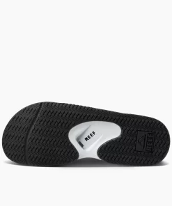 REEF Sandals | Slides>Fanning Slide Grey/White