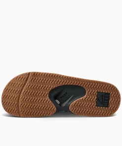 REEF Sandals>Fanning Slide Black/Silver