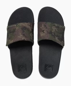 REEF Sandals>Fanning Slide Olive Camo