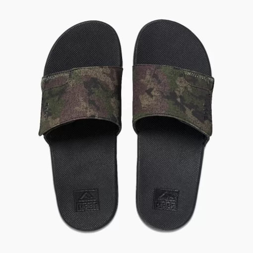 REEF Sandals>Fanning Slide Olive Camo