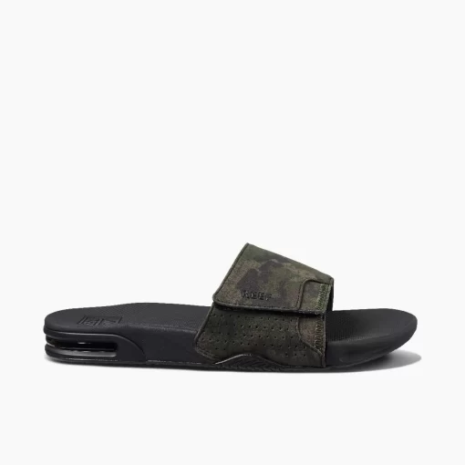 REEF Sandals>Fanning Slide Olive Camo