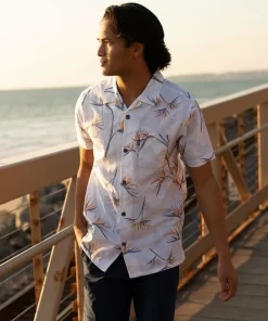 REEF Shirts>Farley Short Sleeve Shirt Bright White