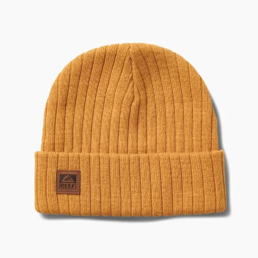 REEF Headwear & Accessories>Jenks Cuff Beanie Honey Gold