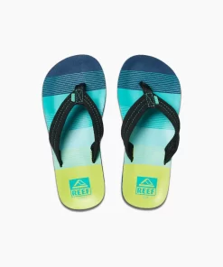 REEF Kids (5-8 Years)>Kids Ahi Aqua/Green