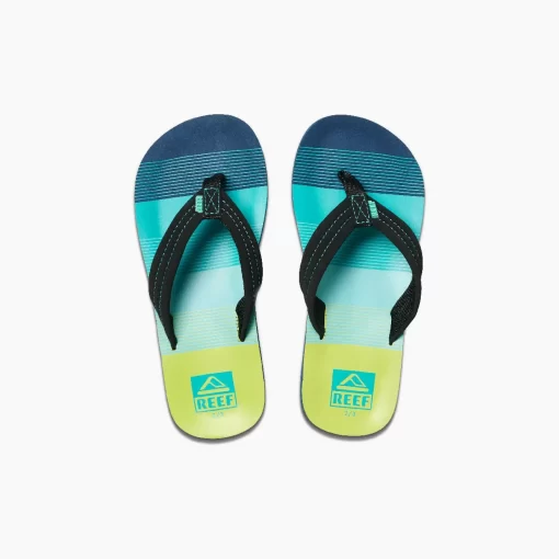 REEF Kids (5-8 Years)>Kids Ahi Aqua/Green