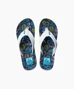 REEF Kids (5-8 Years)>Kids Ahi Navy/Grey Dino