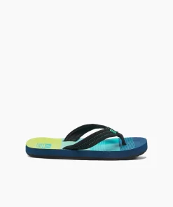 REEF Kids (5-8 Years)>Kids Ahi Aqua/Green