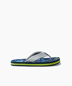 REEF Kids (5-8 Years)>Kids Ahi Navy/Grey Dino