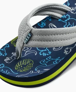 REEF Kids (5-8 Years)>Kids Ahi Navy/Grey Dino