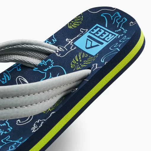 REEF Kids (5-8 Years)>Kids Ahi Navy/Grey Dino