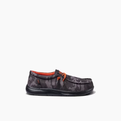 REEF Kids (5-8 Years)>Kids Cushion Coast Black Camo/Red